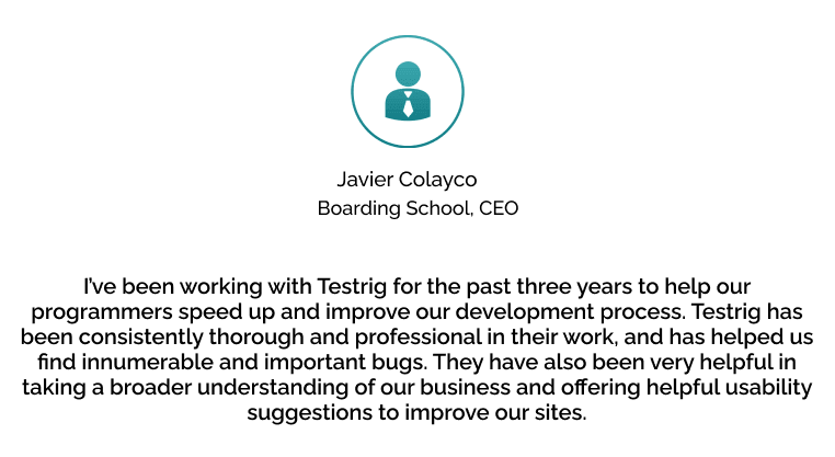 Testrig Technologies Testimonials