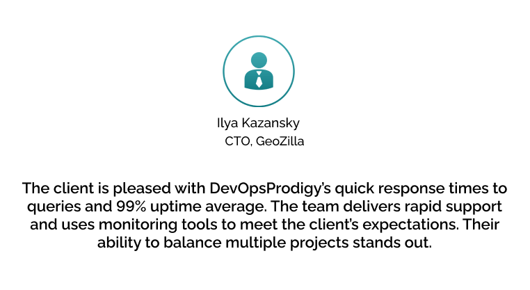 DevOpsProdigy Testimonials